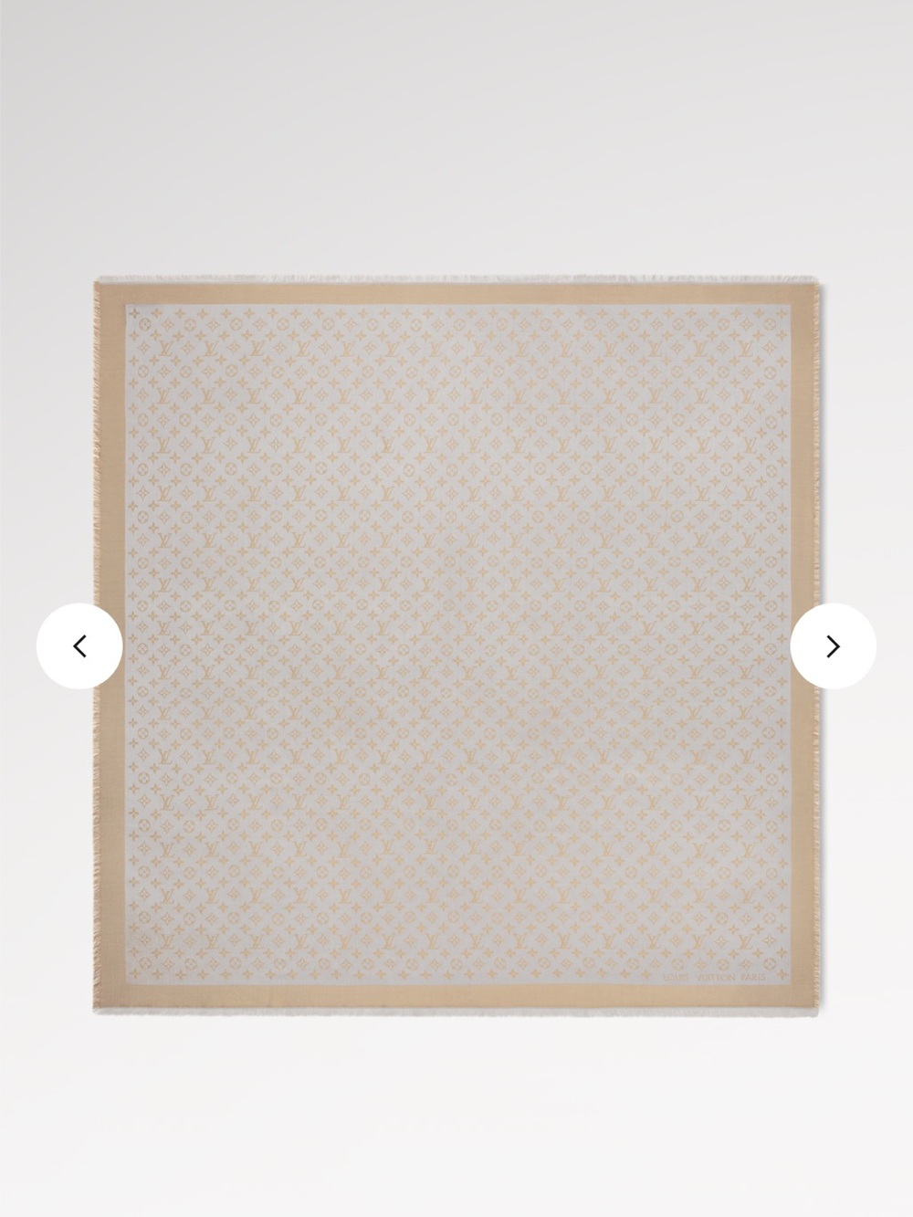 Louis Vuitton Monogram Shawl in Greige - Picture 2 of 4